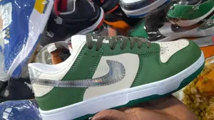 Mixed Green Air Jordan 1 Low Sneakers