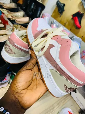 Mixed Pink Air Jordan 1 Low Sneakers