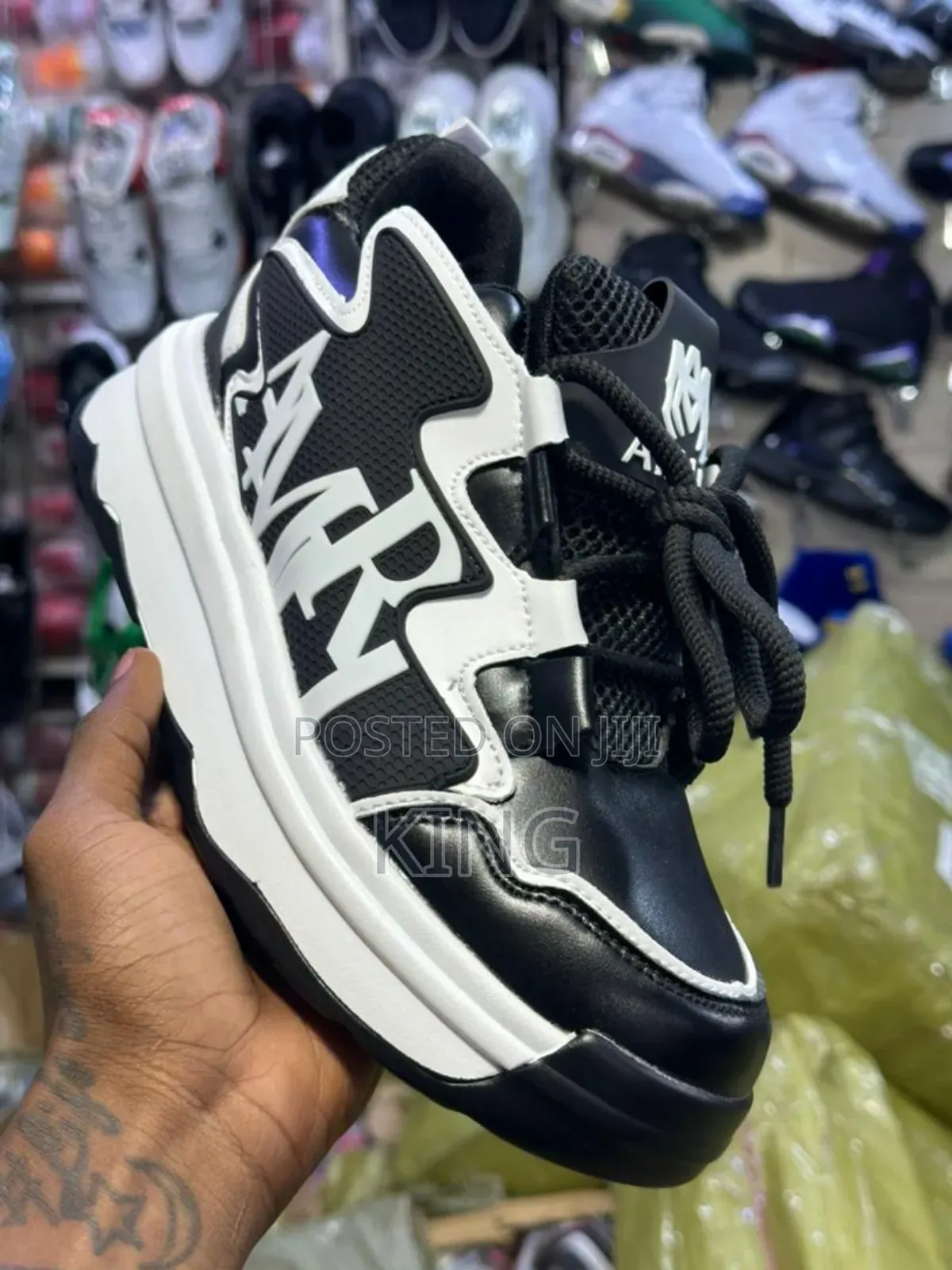 Amiri Day Master Sneakers. Black and White