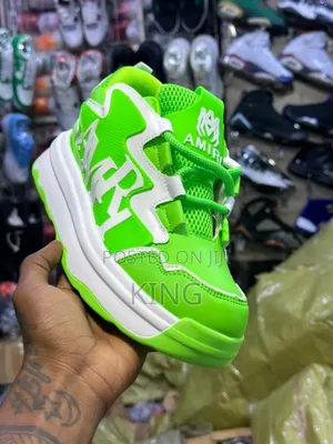 Amiri Day Master Lemon Green Sneakers.
