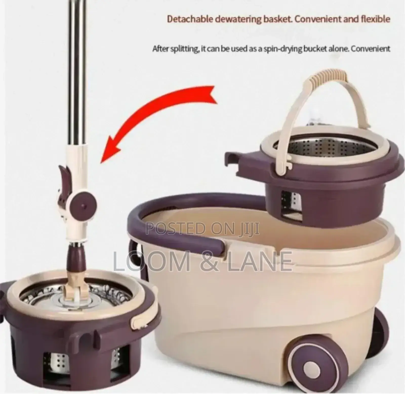 Double Wheeler Spin Mop Bucket
