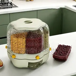 6 Grid Grain Cereal Rotating Dispenser