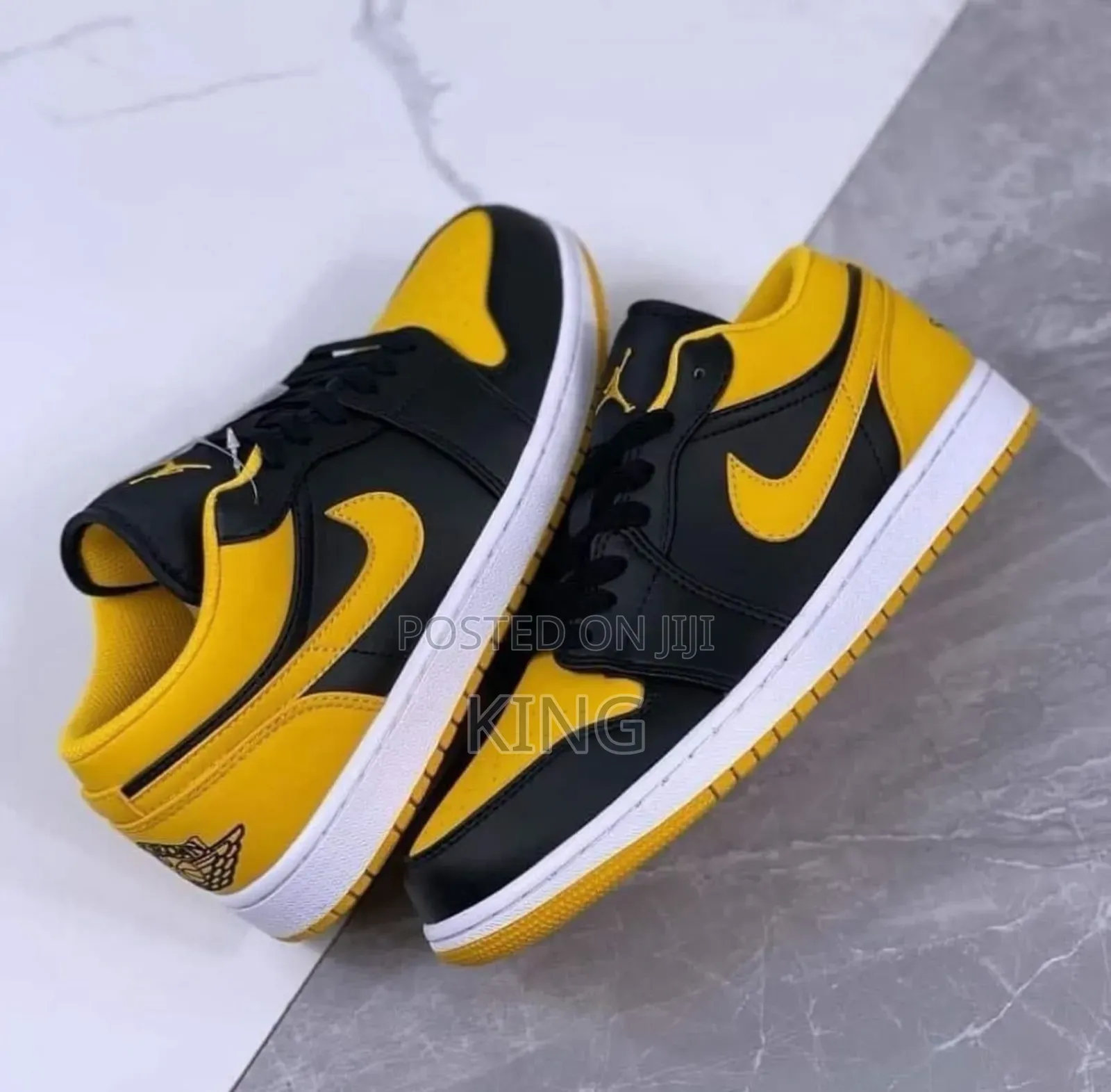 Air Jordan 1 Low GS 'Yellow Ochre'