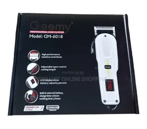 Geemy Professional Hair Clipper (Gm 6018)- Rechargeable