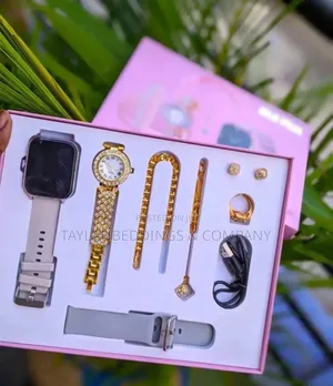 A58 Smart Watch 5 in 1, Women's Diamond Set