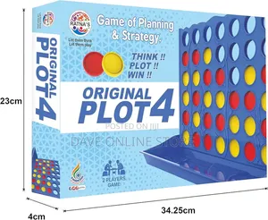 Original Plot 4 Big Board Game Family Strategy Game