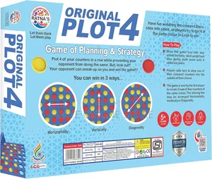 Original Plot 4 Big Board Game Family Strategy Game