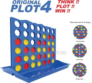 Original Plot 4 Big Board Game Family Strategy Game