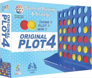 Original Plot 4 Big Board Game Family Strategy Game