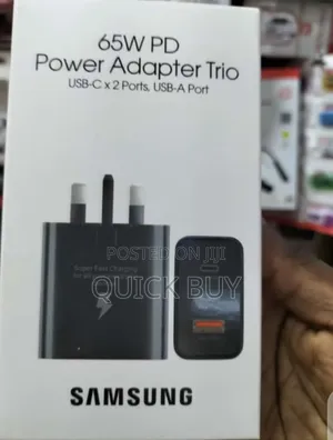 Super Fast Original Samsung 65w PD Power Adapter Trio