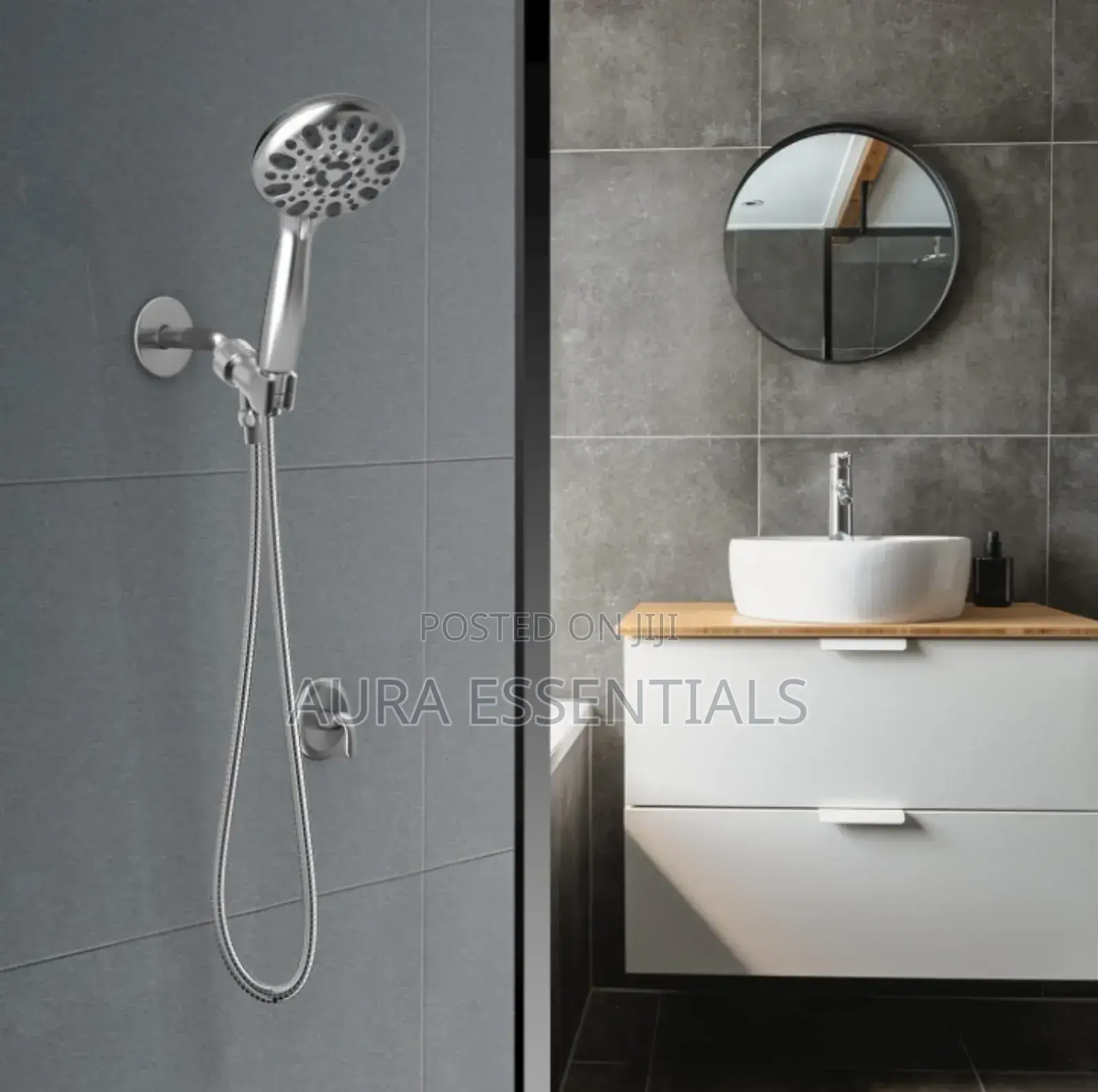 6 Spray High Pressure Handheld Shower Head