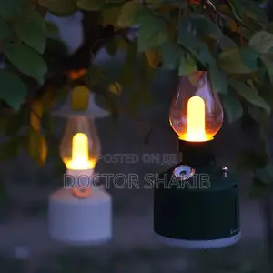 New Vintage Fire Lamp Rechargeable for Office Bedroom