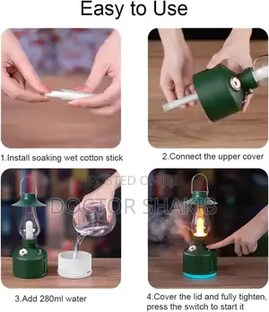 New Vintage Fire Lamp Rechargeable for Office Bedroom