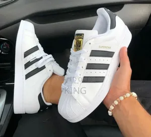 Adidas Superstar Trainers. White and Black