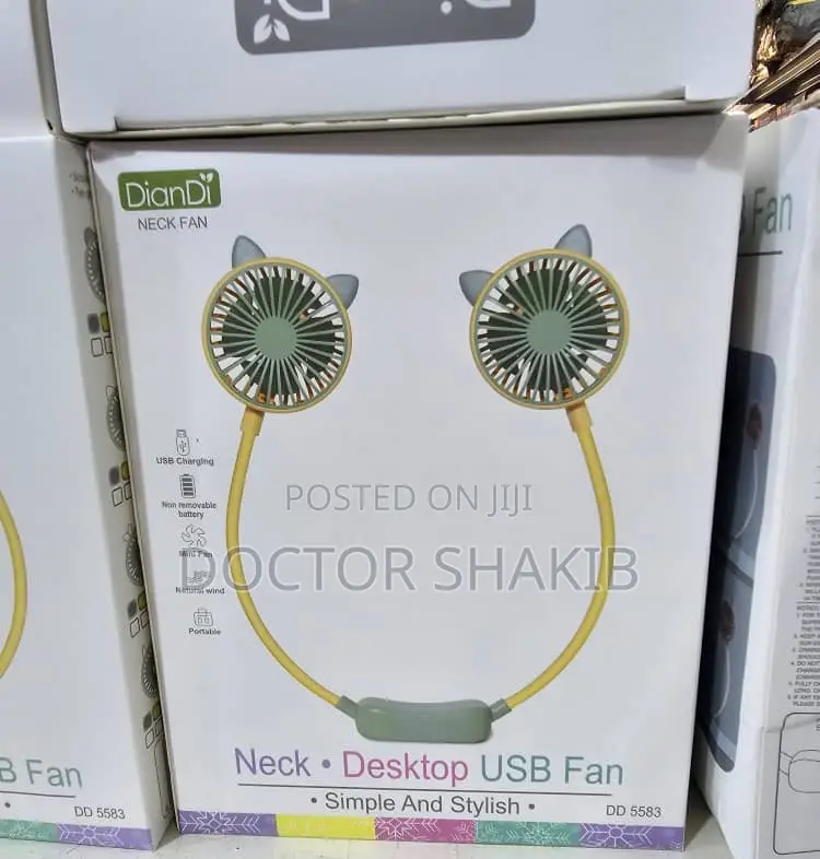 New Simple Stylish Neck Desktop USB Fan