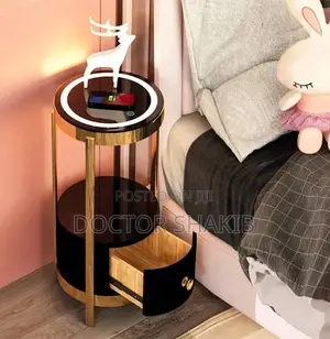 Modern Nightstand Led Lamp With a Wireless Charging Station