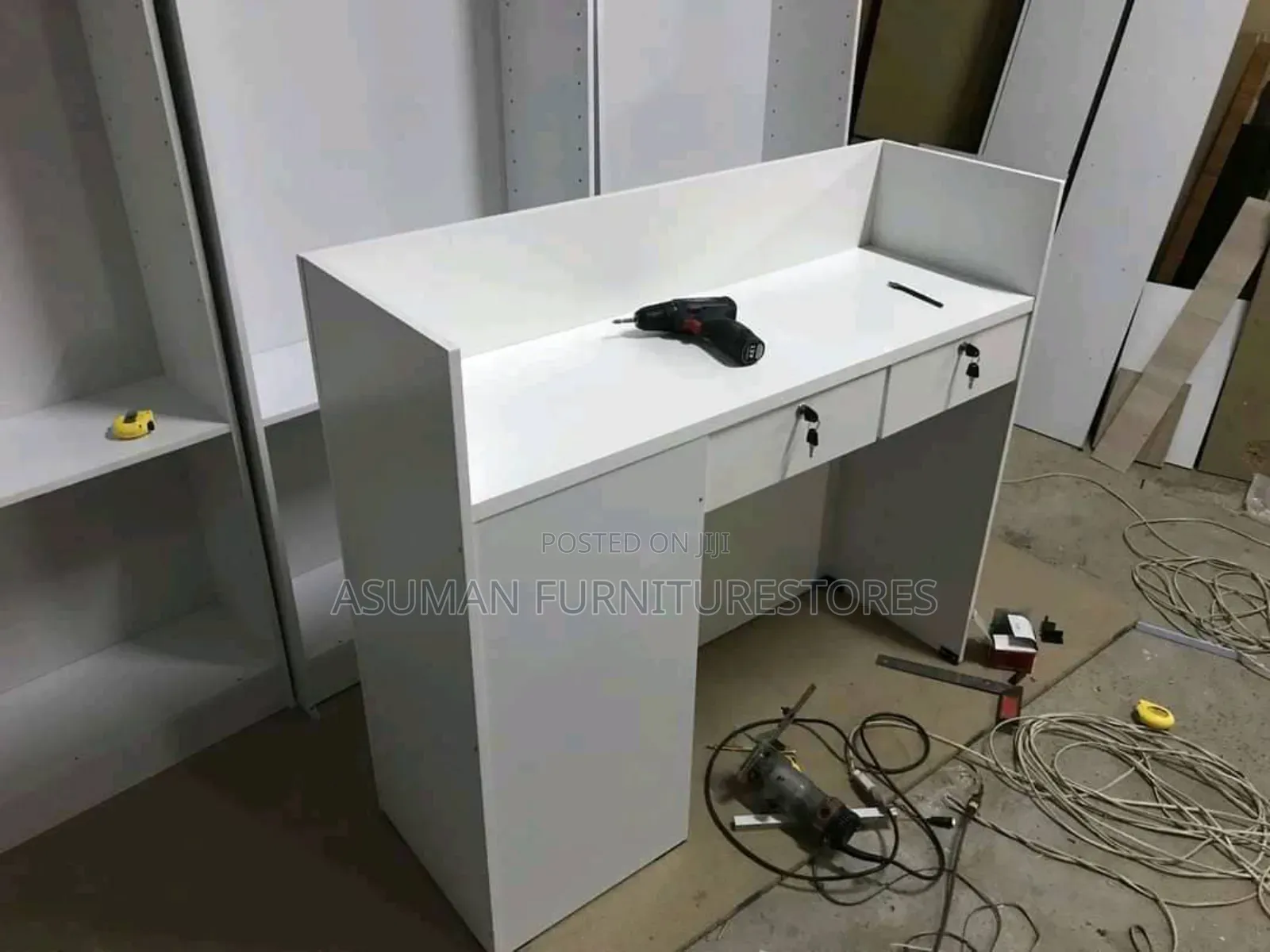 Simple Reception Desk Call Us On