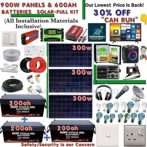 900W Solar Energy System Kit