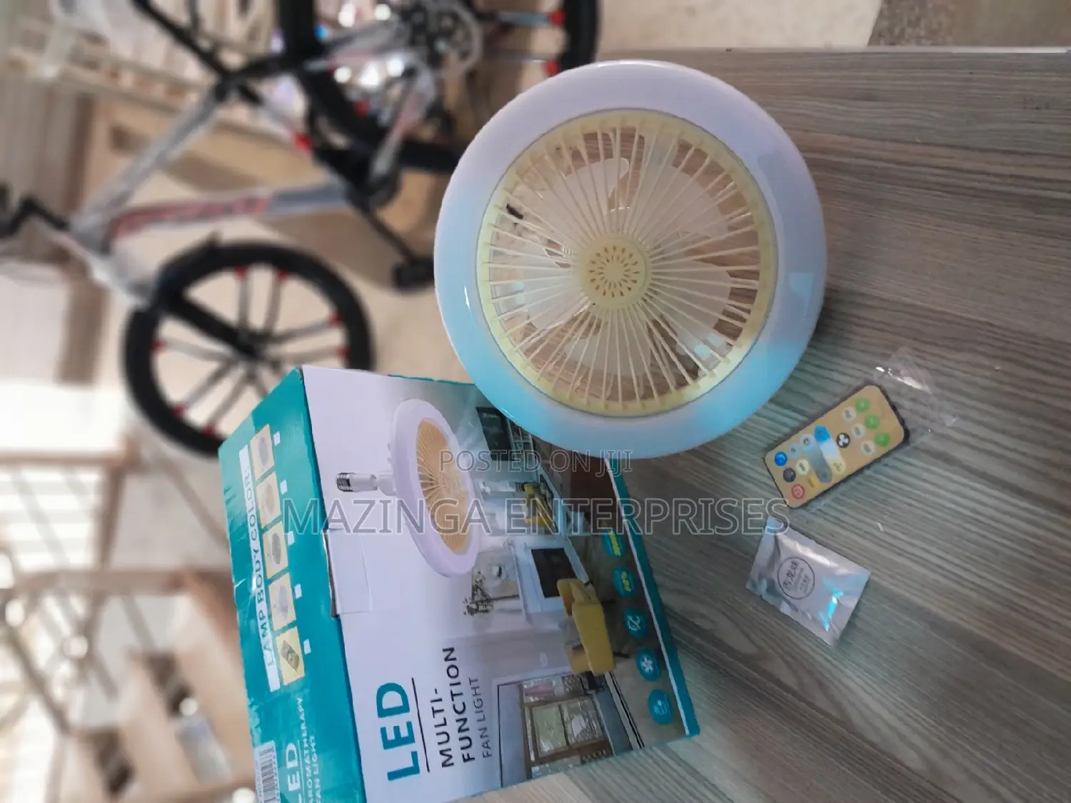LED Multifunctional Light Bulb WTH Fan