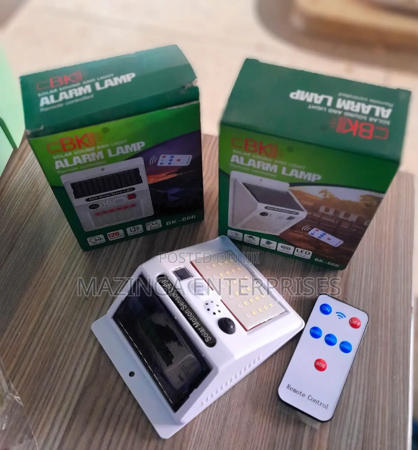 Remote Controlled Solar Motion Sensor Alarm Light