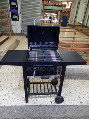 Outdoor Heavy Duty Charcoal Barbecue Grill Trolley