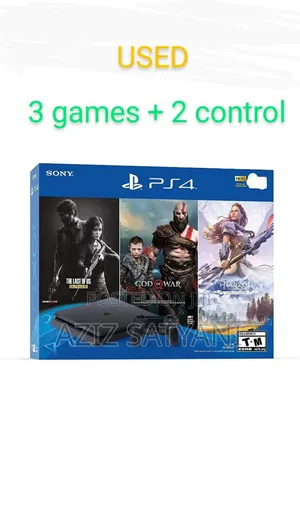 Sony Playstation 4 (PS4) With 3cds and 2 Controller