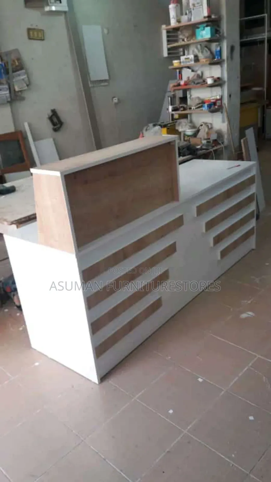 Modern Reception Desk Call Us On