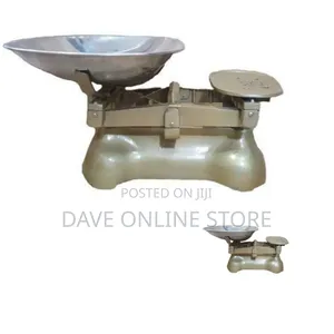 Mechanical Balance Weighing Scale, 6 Stones - Gold