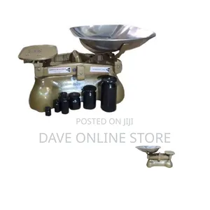 UNBS Certified Original Weighing Scale With 6 Stones - Gold