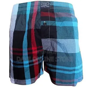 6 Pack Of Men's Checkered Boxers - Multi-color