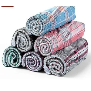 6 Pack Of Men's Checkered Boxers - Multi-color