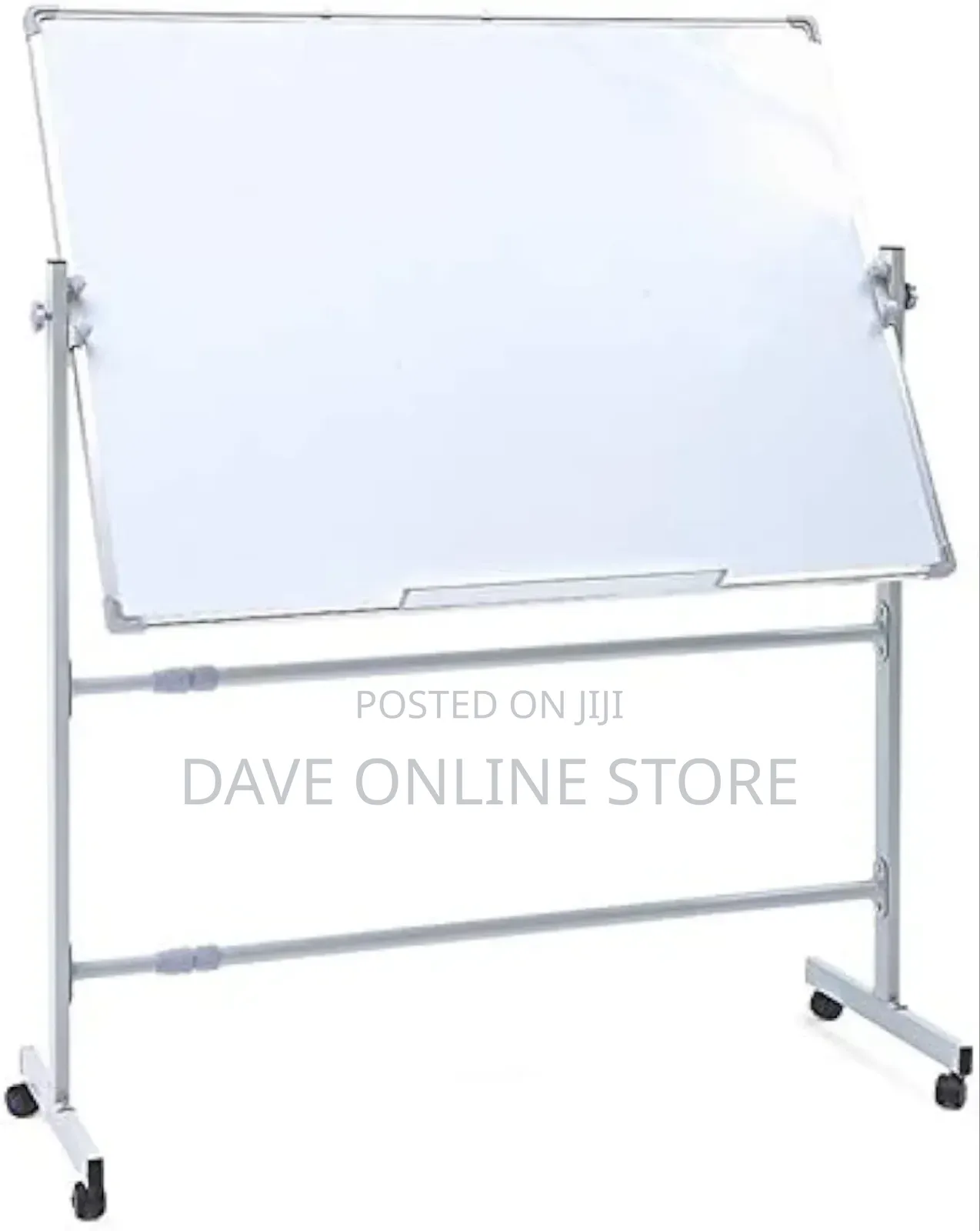 Mobile Dry Erase White Board Metal Castors 90 X 120cm
