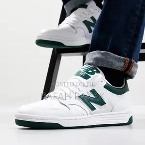 Original White/Green New Balance 480 Sneaker