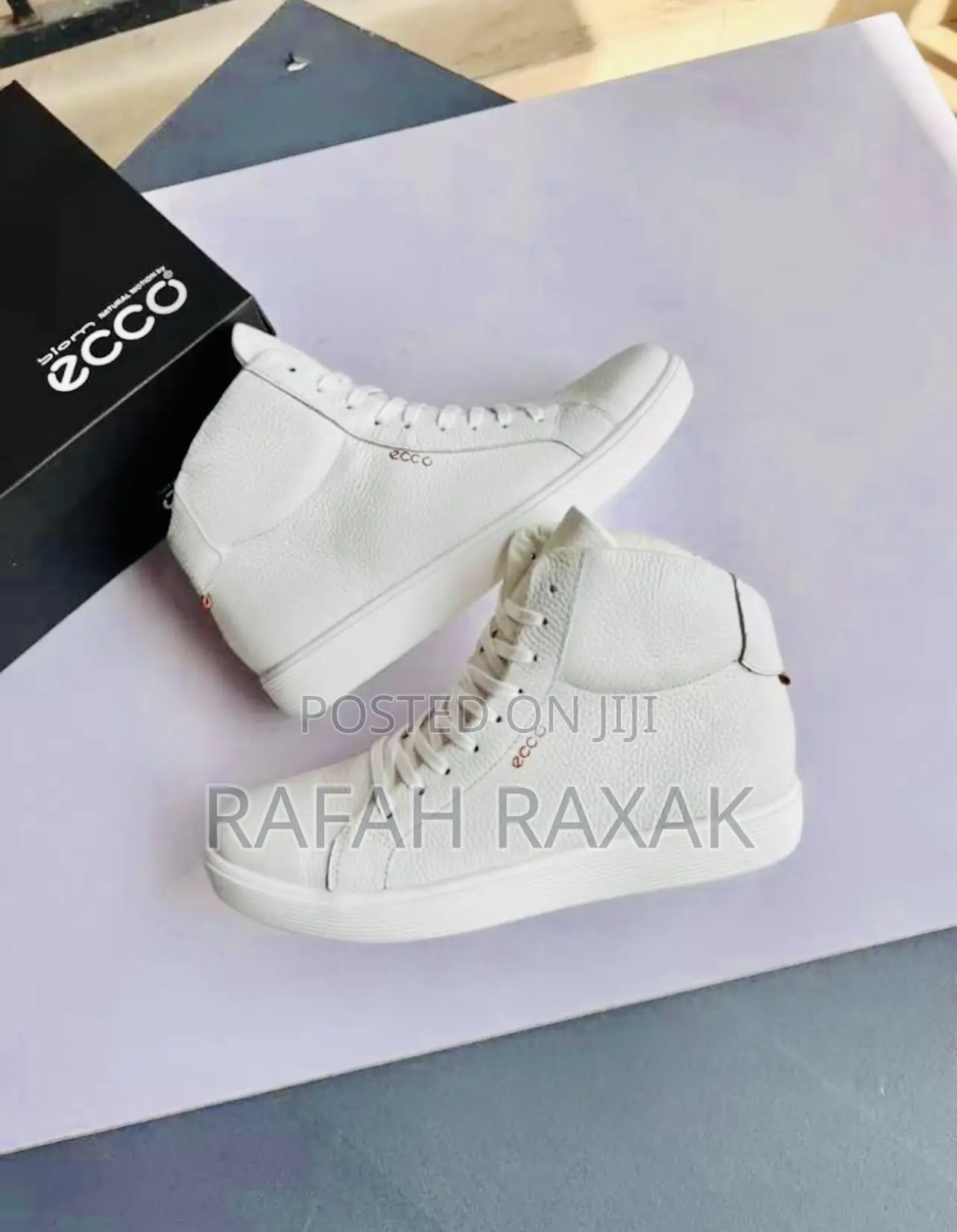 Original Ecco Soft 60 High Top Leather Sneakers