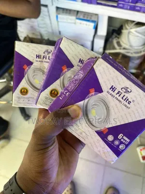 6w Glass Panel Spot Ceiling Light