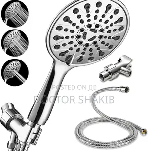 6 Spray High Pressure Handheld Shower Head-Durable