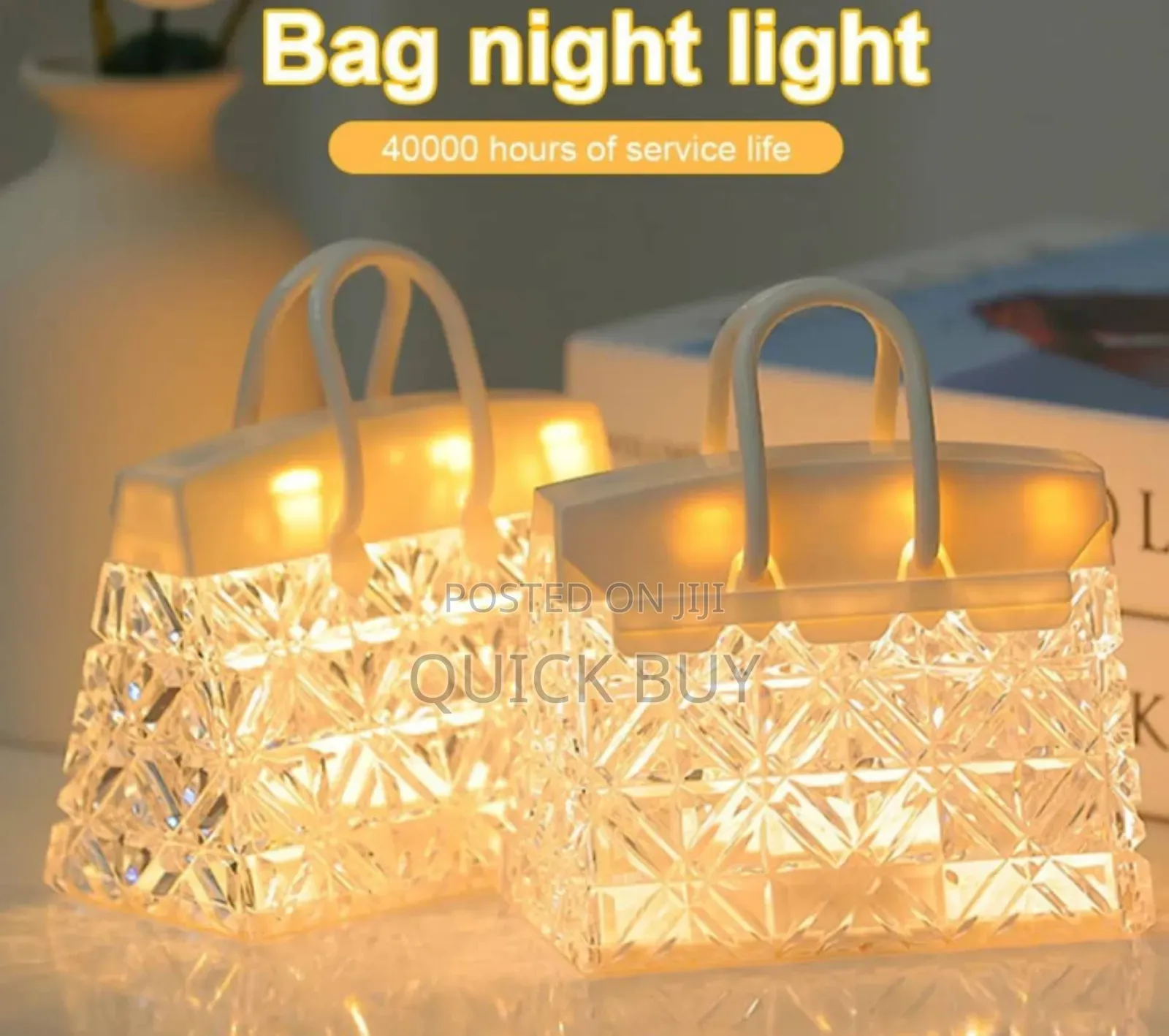 Beautiful Acrylic Handbag Shaped Decorative Night Lamp.