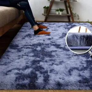 Fluffy Carpet Dark Blue