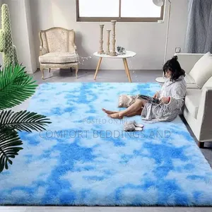 Fluffy Carpet Light Blue