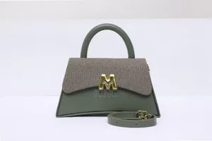 Womens High End Handbag. Army Green