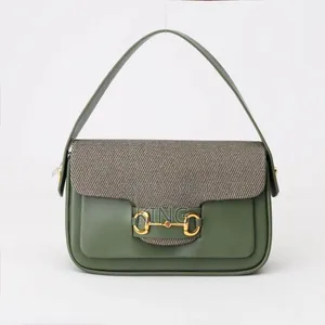 GUCCI Horsebit 1955 Green Shoulder Bag