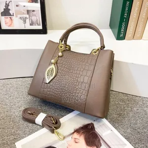 Lofty Womens Leather Handbag. Beige