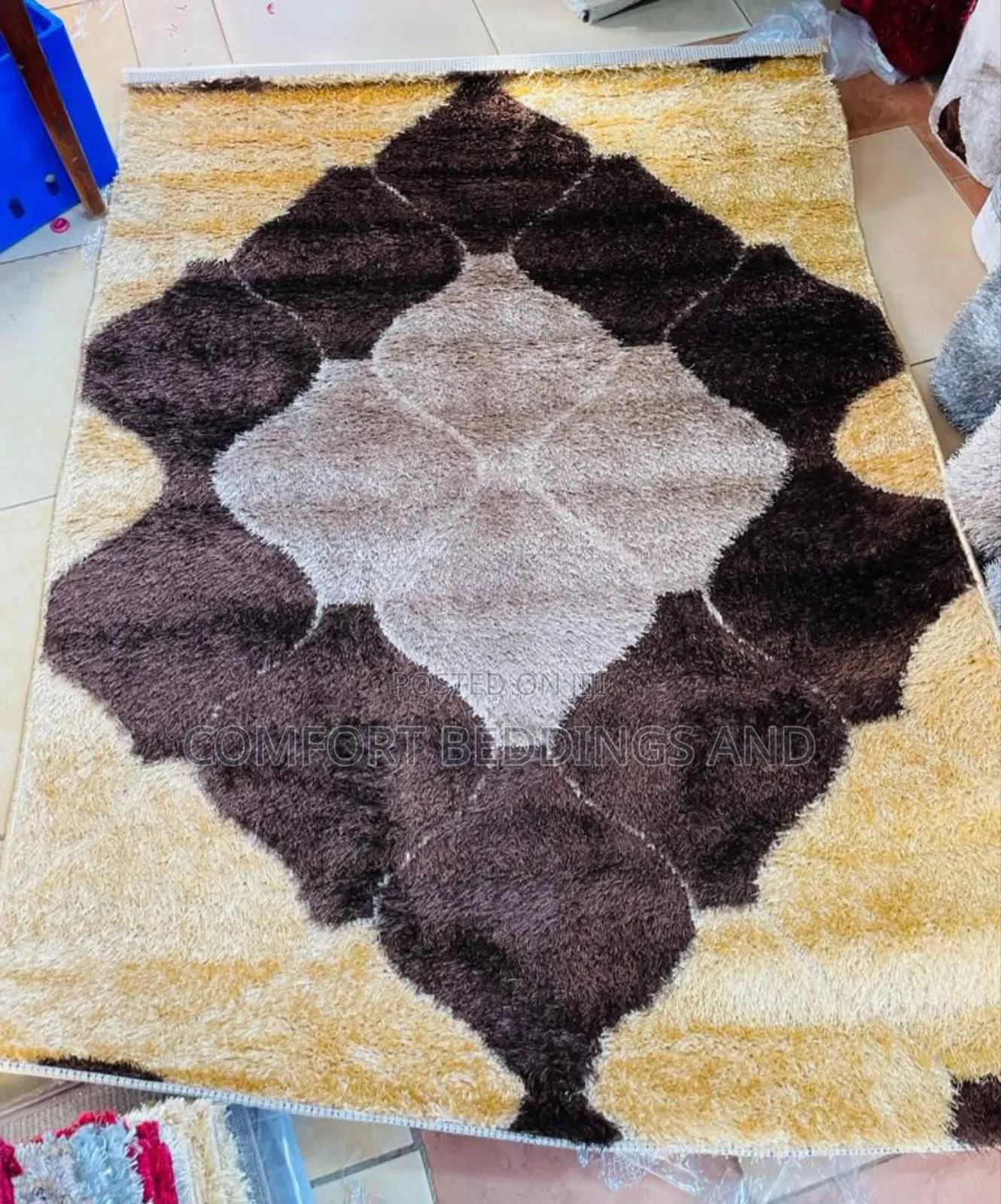 Turkish Centre Carpet Brown and Gold