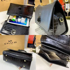 Vintage Style Effect Black Handbag