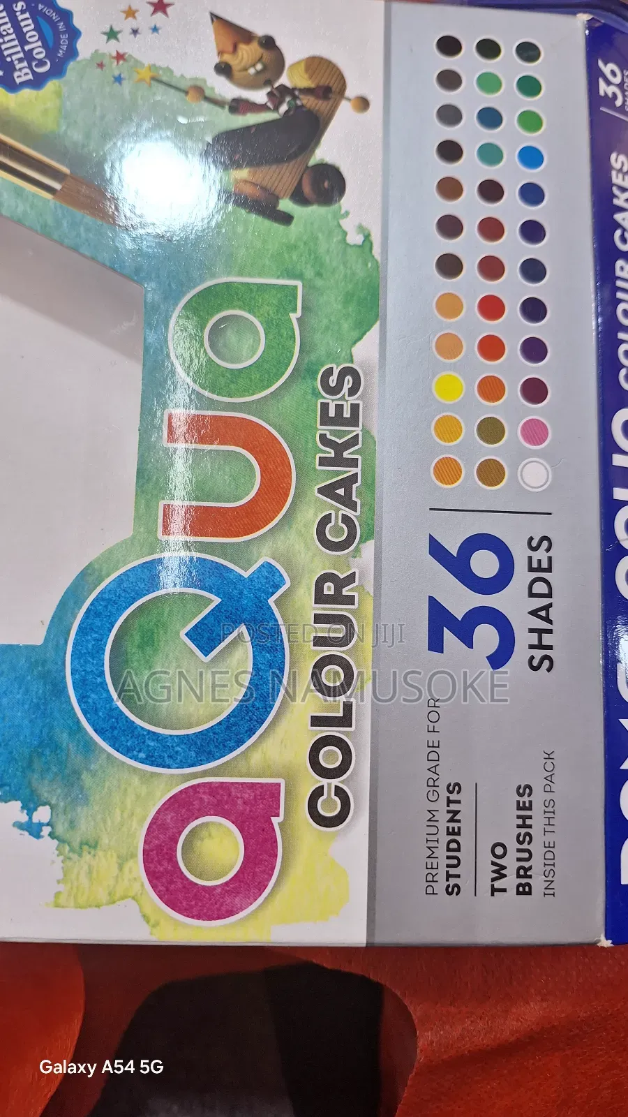 36 Water Colour Shades