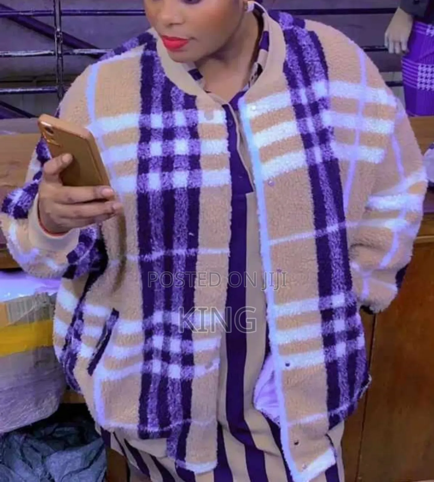 Burberry Designer Overcoat Sweater
