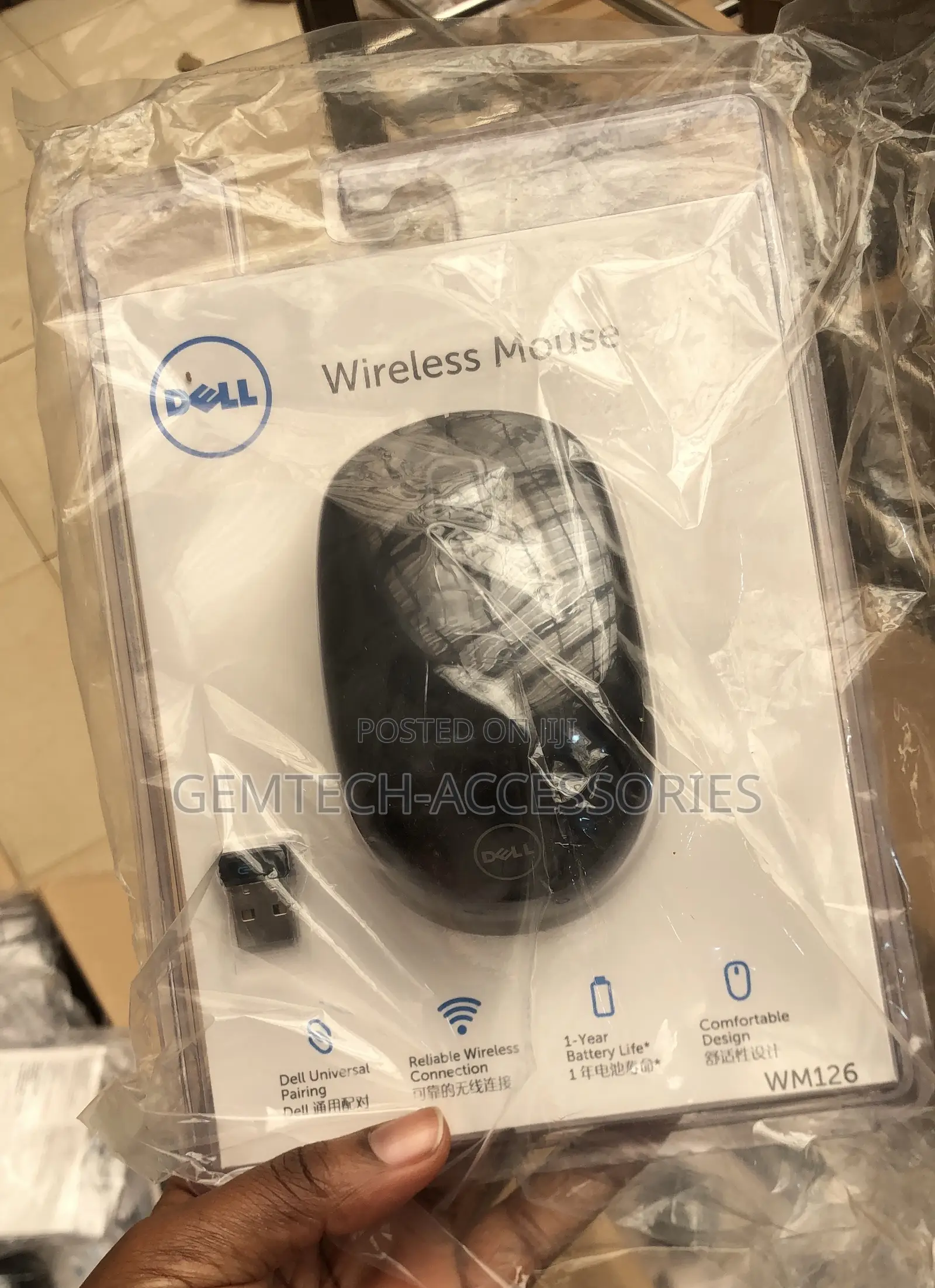 Original Wireless Mouse Comes With a Battery Dell