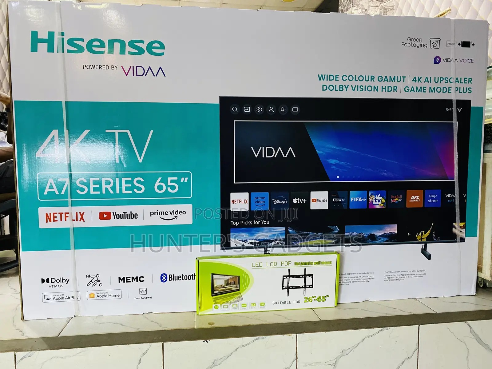 Hisense 65 Inches Smart Uhd With a Bluetooth A7 Series