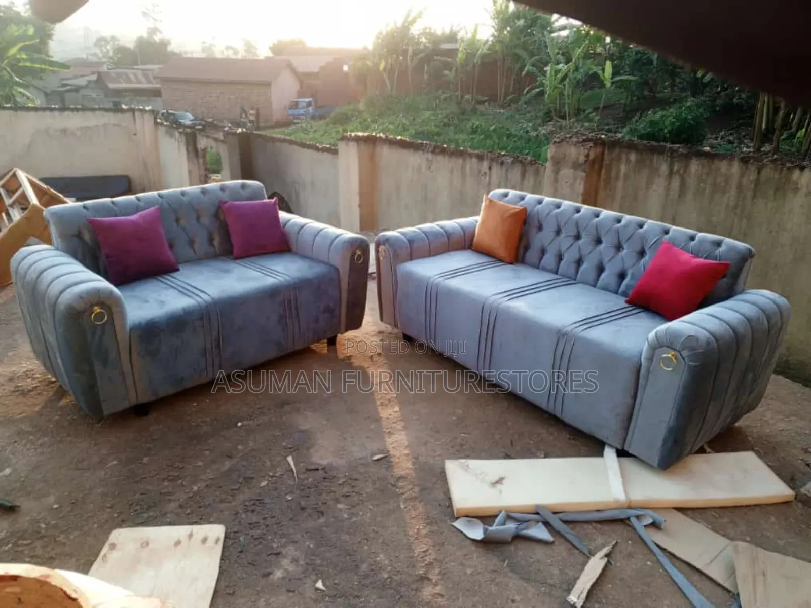 5seater Sofa Set in Gray Call Us On