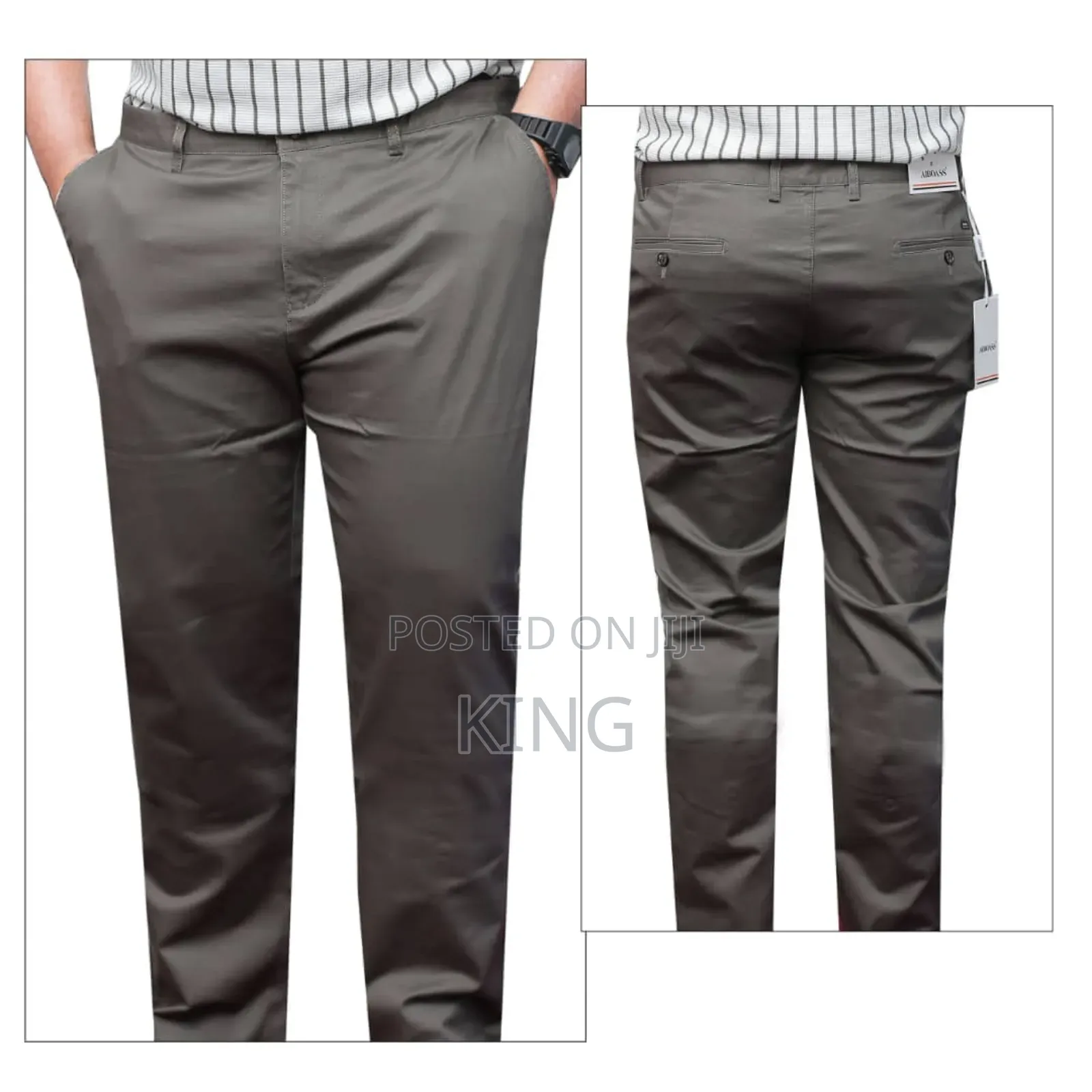 Tense Grey Kaki Pants